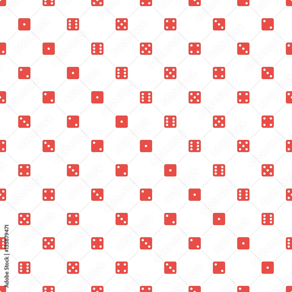 Dice seamless pattern. Dice seamless pattern.