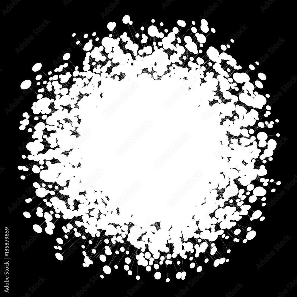 Round fungus for design project - vector illustration Round fungus for design project - vector illustration