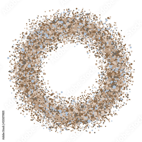 Dotted ring for design project  - vector illustration 