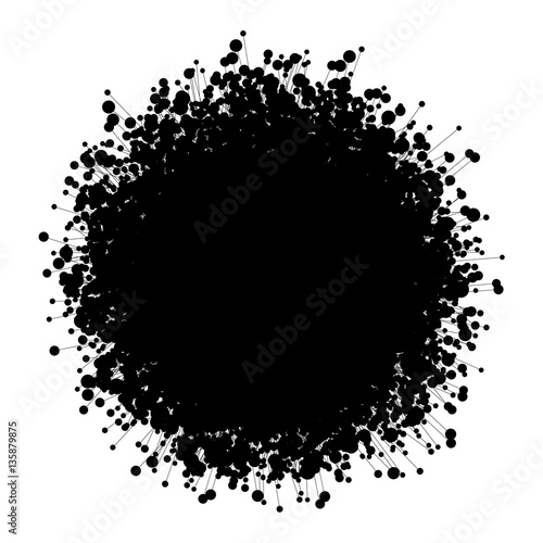 Round structure for design project - vector illustration 