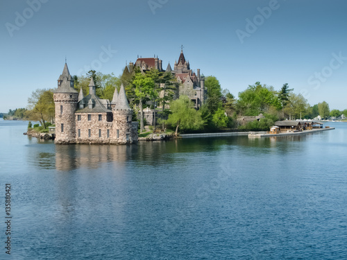 Boldt Castle and Power House on the St. Lawrence River, NY