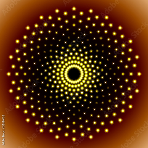 Dotted Circle for Design Project - vector set
