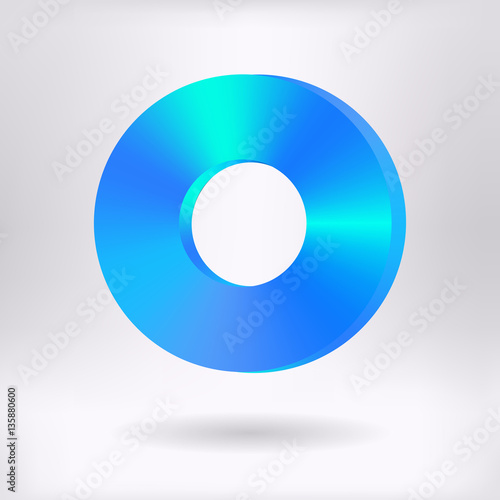 Brushed Metal Ring    - vector illustration