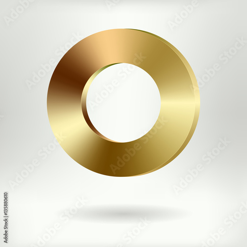 Brushed Metal Ring    - vector illustration
