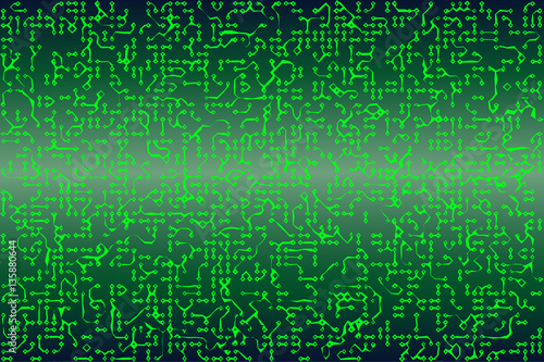 Electronic Printed circuit board  background -  vector illustration 