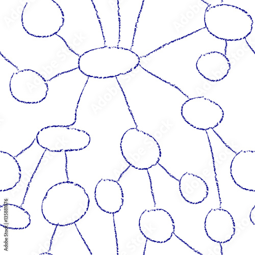 Continuous MLM structure pattern  - vector illustration 