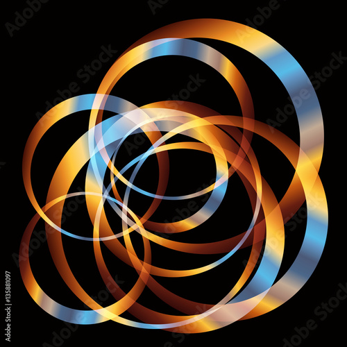 Gradient rings for Design Project  - vector set