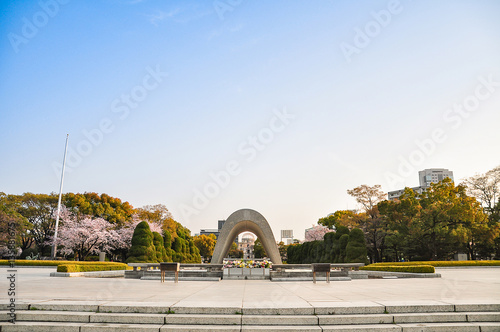 Hiroshima Peace Memorial garden photo