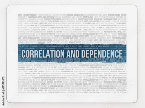 Correlation and dependence photo