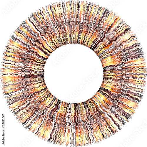 Rays ring for design project   - vector illustration 