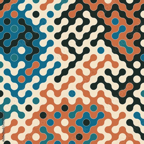 Retro halftone background - vector illustration 