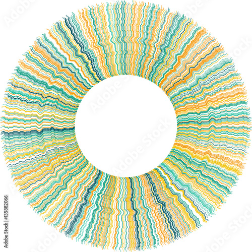 Rays ring for design project   - vector illustration 
