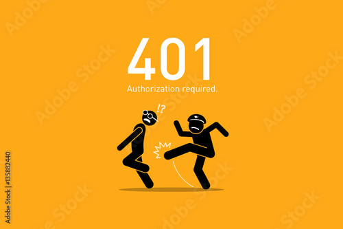 Website Error 401. Authorization Required.