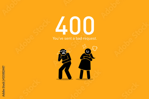 Website Error 400. Bad Request.