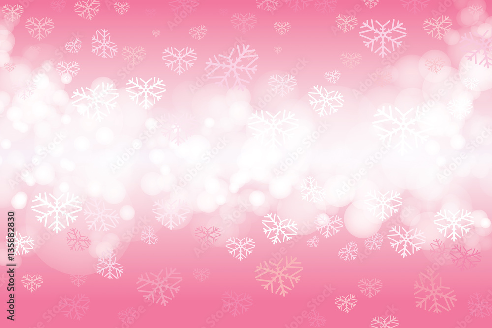 Vector of valentine snowflakes on pink background. Vector of valentine snowflakes on pink background.