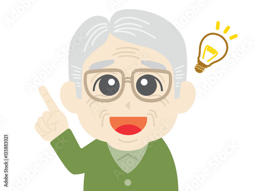閃くお爺さん