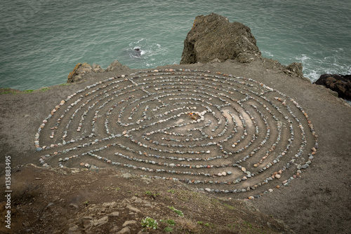 San Francisco land's end labyrinth rock maze