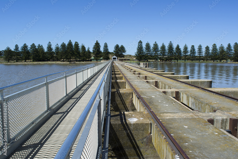 Barrage and Lock, Goolwa, South Australia, Fleurieu Peninsula