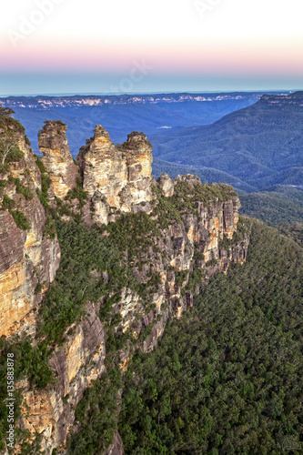 Photography Three Sisters Rock Formation Blue Mountains Australia
