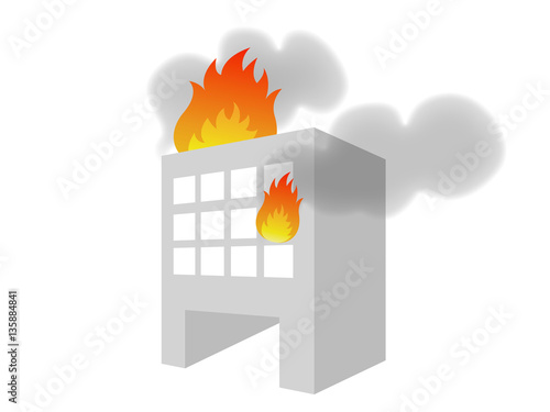 火事のイラスト01