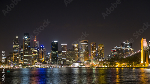 Fototapeta Naklejka Na Ścianę i Meble -  Sydney city skyline at night