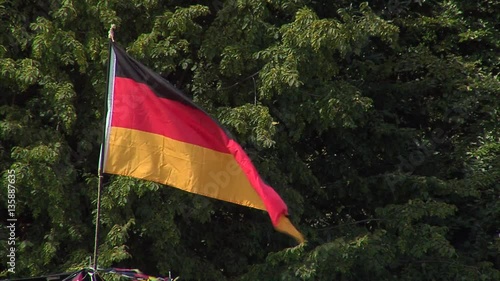 german flag waving photo