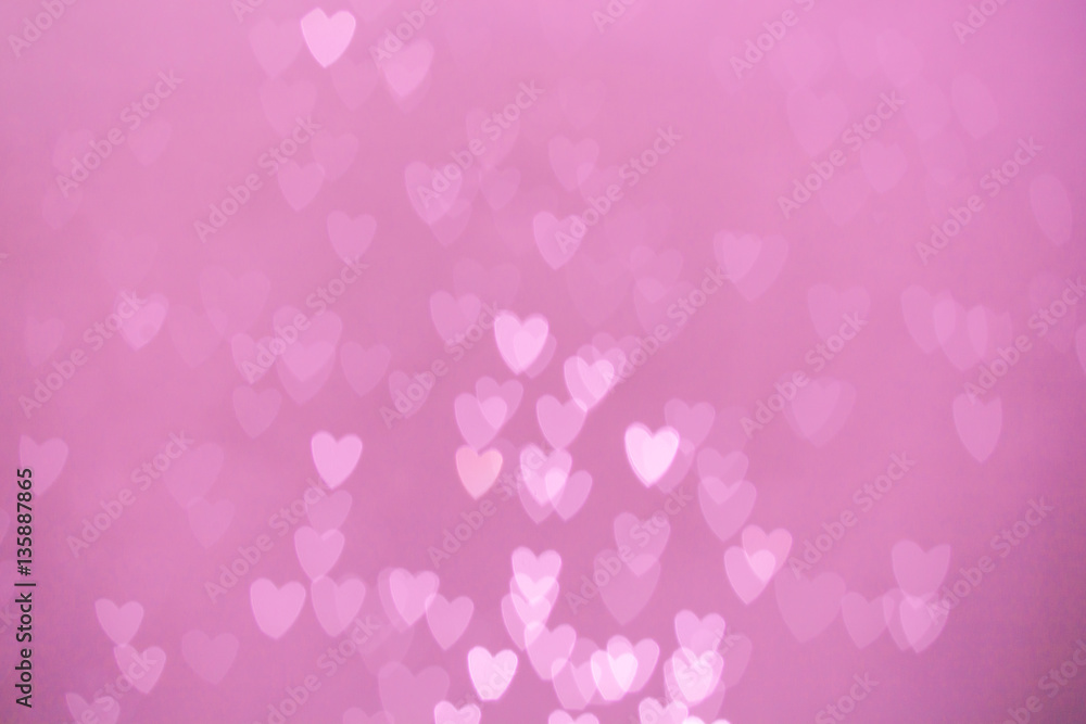 defocused lights bokeh background of pink hearts defocused lights bokeh background of pink hearts