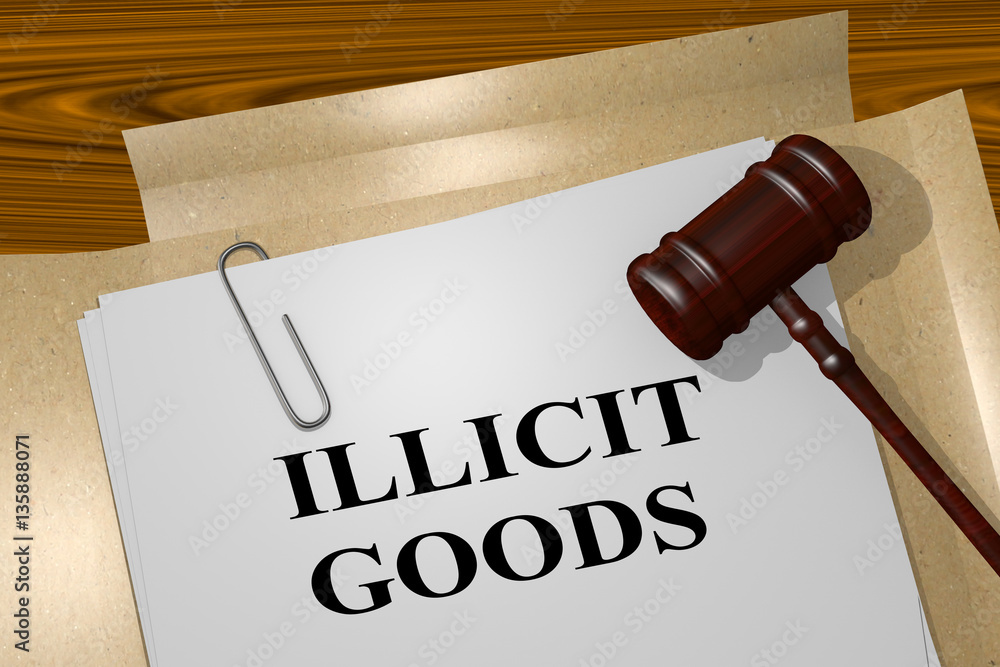 Illicit Goods concept