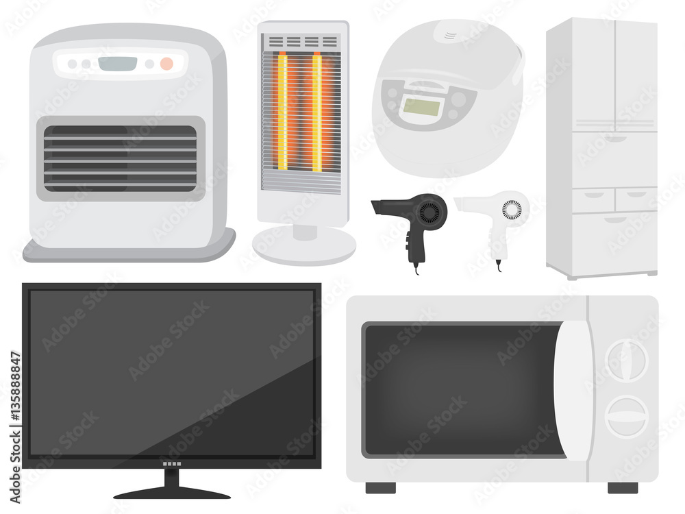 家電イラストセット 家電イラストセット
