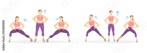 Lunges exercise for legs.