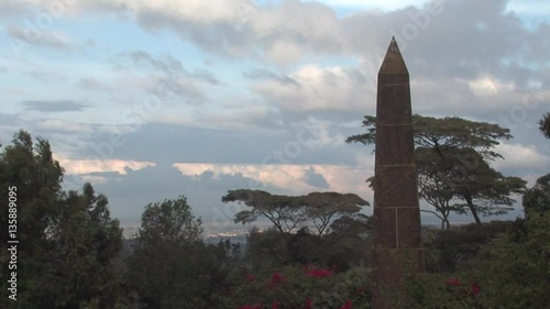 obelisk from the tomb of Denys Finch Hatton who inspired the film Out of Africa photo