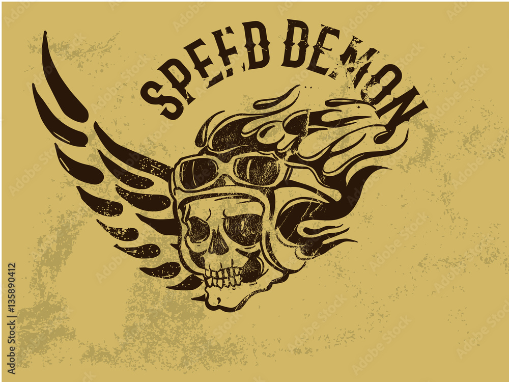 Naklejka premium Motorcycle Themed Badge Vectors