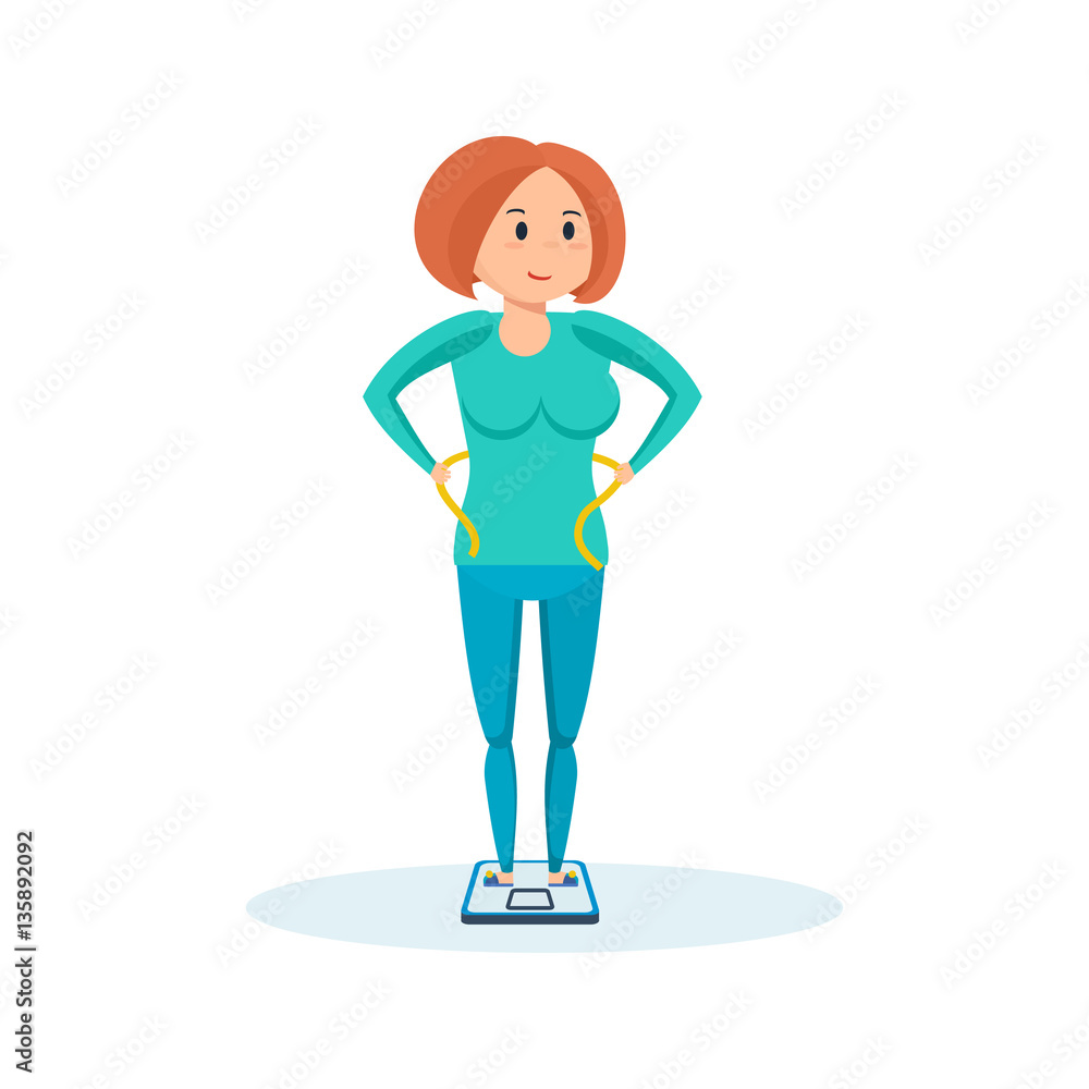 Woman after weight loss with a beautiful, slim figure. Woman after weight loss with a beautiful, slim figure.