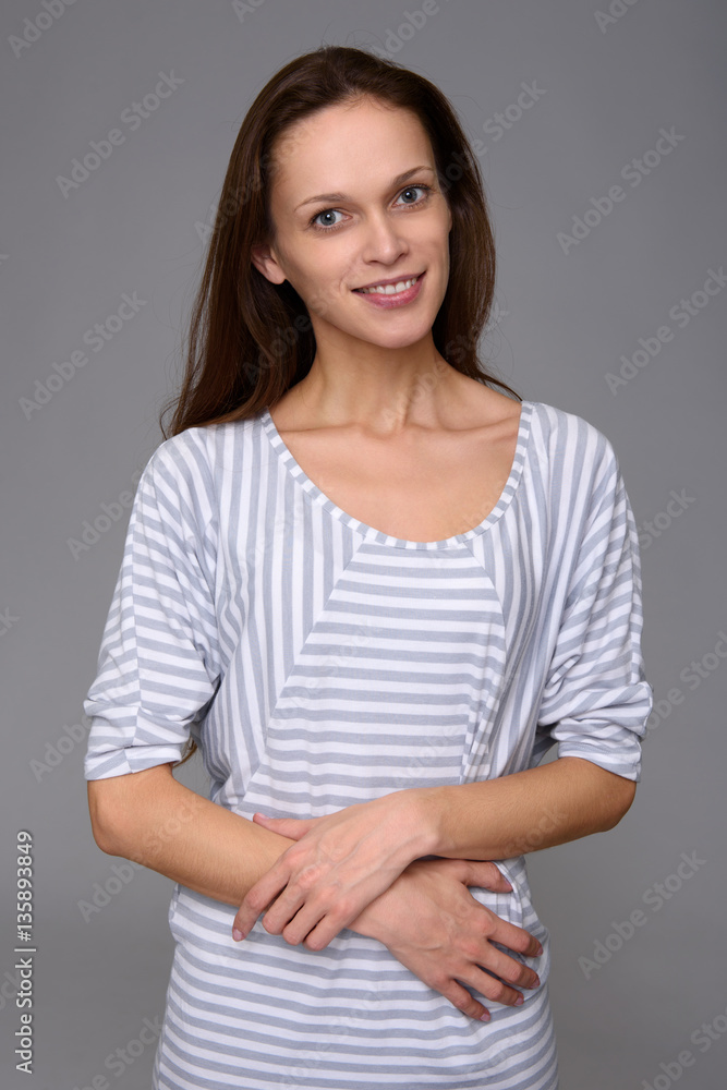 Obraz premium casual young woman with natural make up