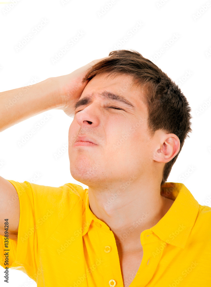 Obraz premium Young Man feels Headache