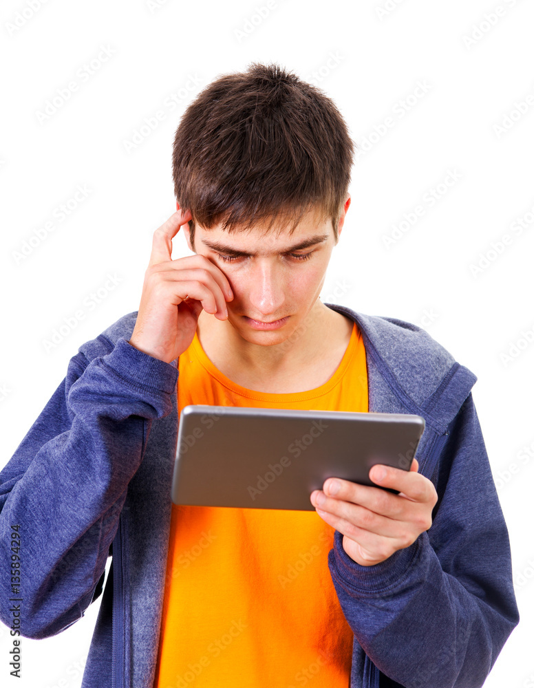 Young Man with Tablet