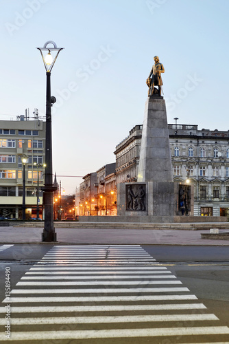 Plac Wolności, Piotrkowska, Łódź.