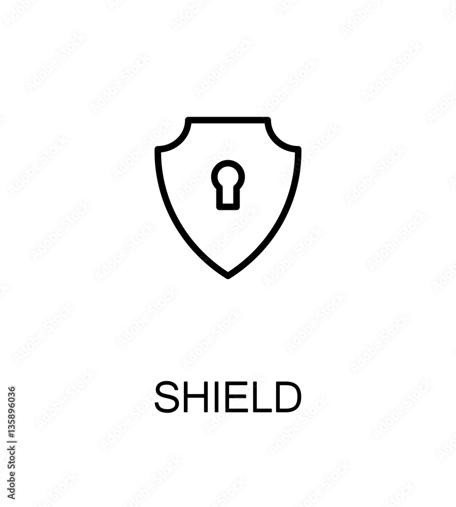 Shield flat icon Shield flat icon
