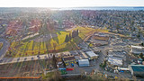 Everett Washington Sunny Day Aerial City View