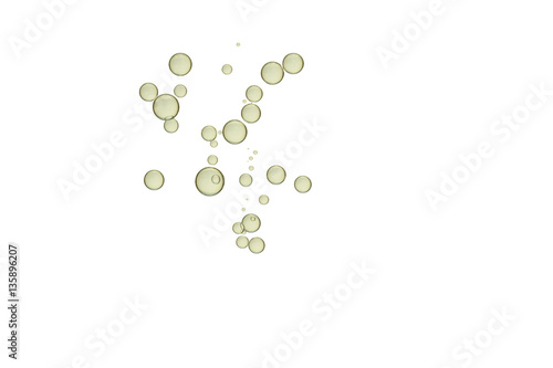 Bubbles isolated over a white background