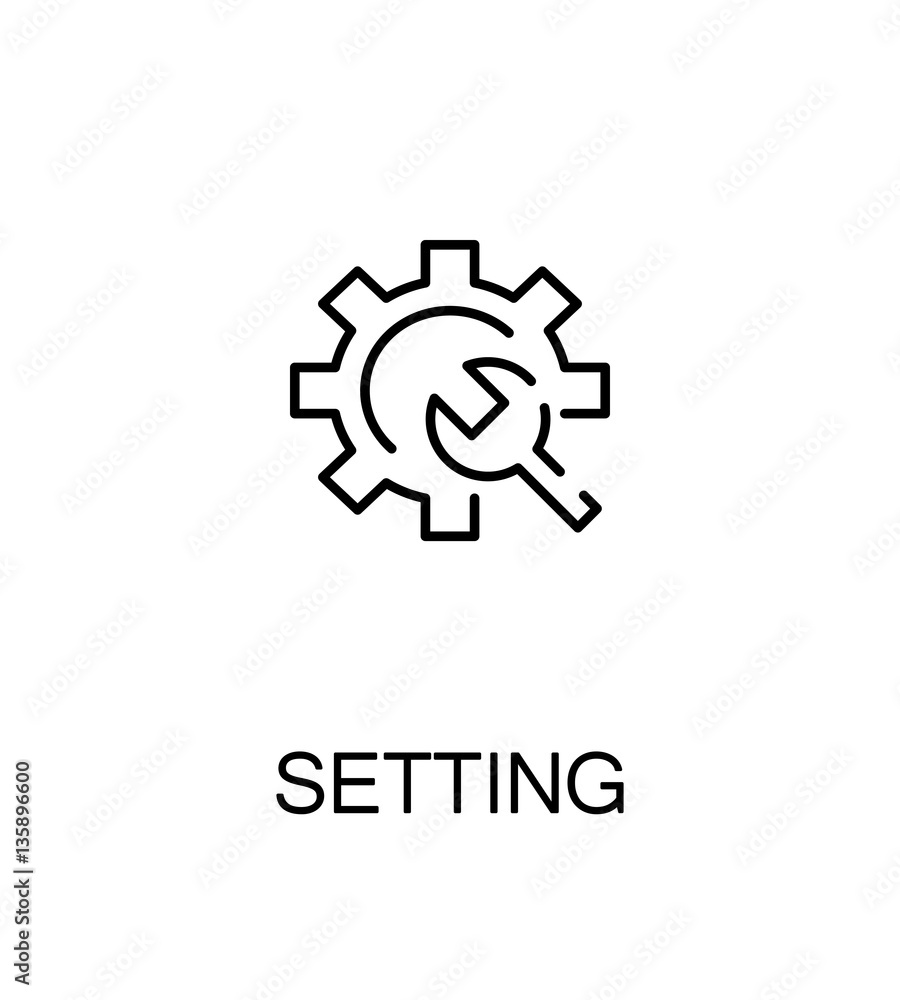 Setting flat icon Setting flat icon