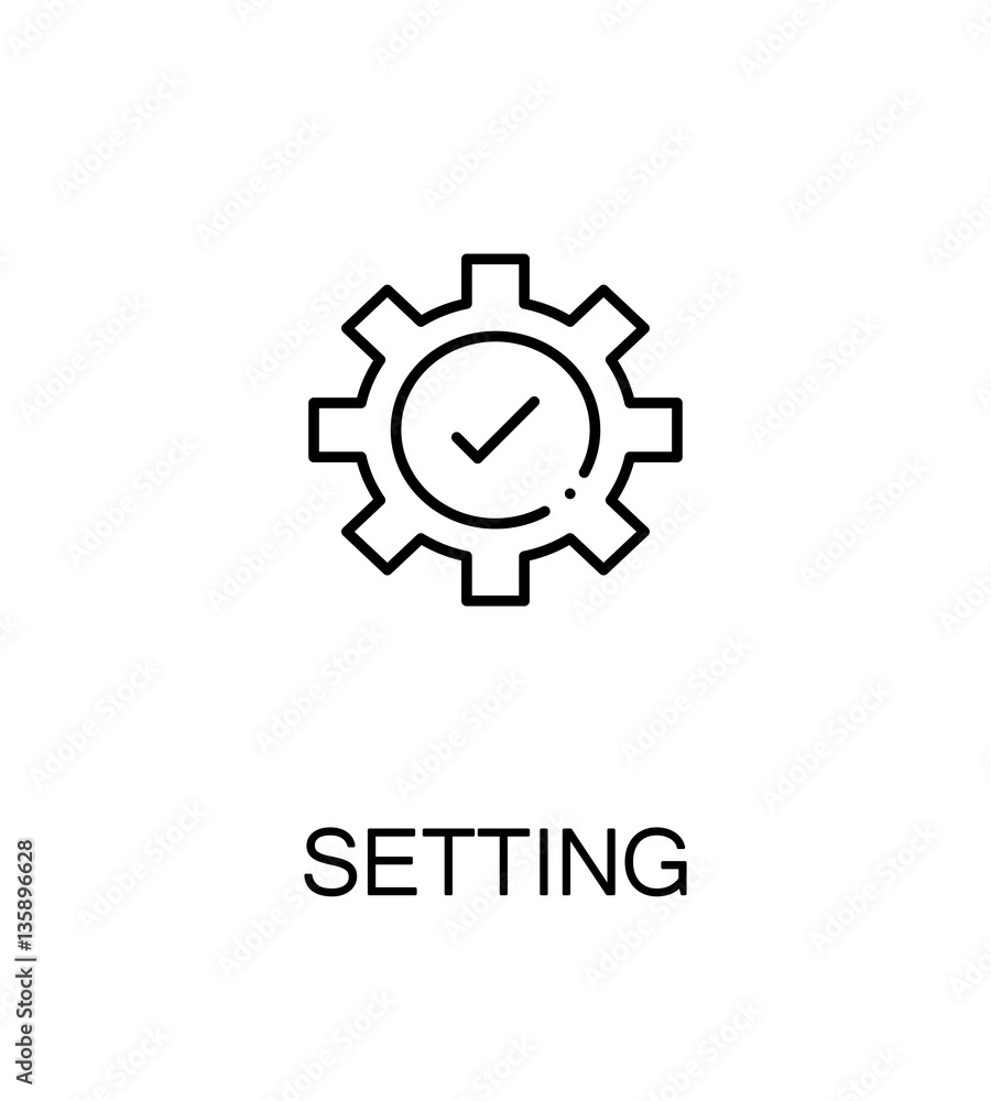 Setting flat icon Setting flat icon