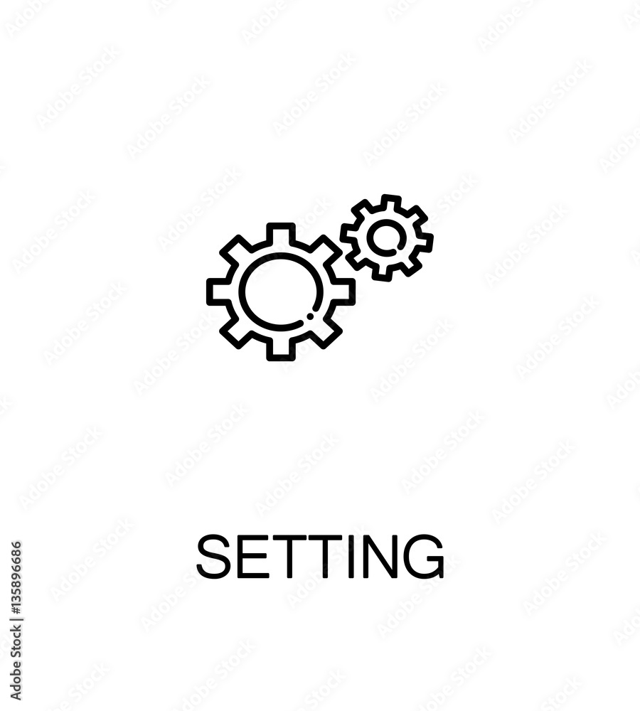 Setting flat icon Setting flat icon
