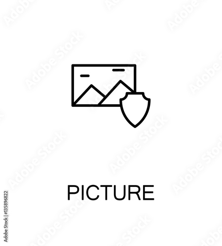 Picture flat icon