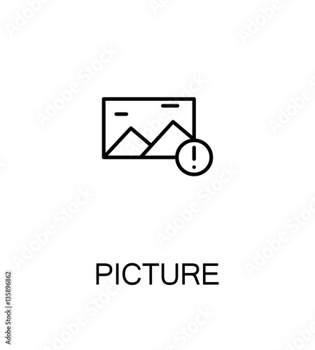Picture flat icon