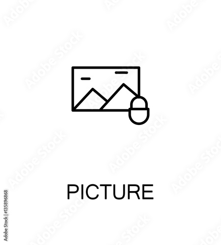 Picture flat icon