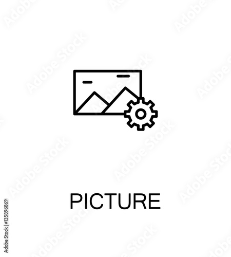 Picture flat icon