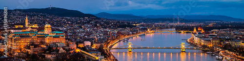 Aerial view of Budapest, Hungary