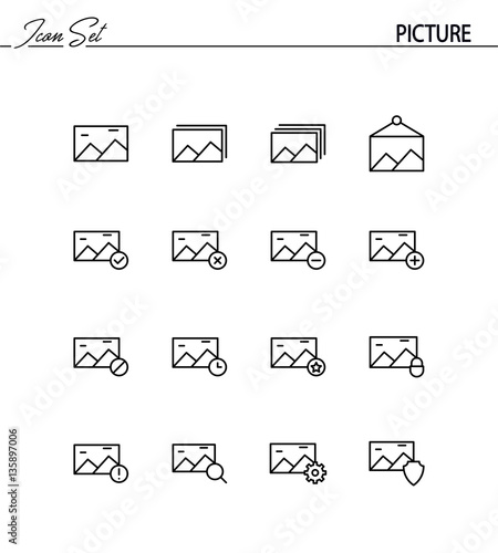 Picture icon set