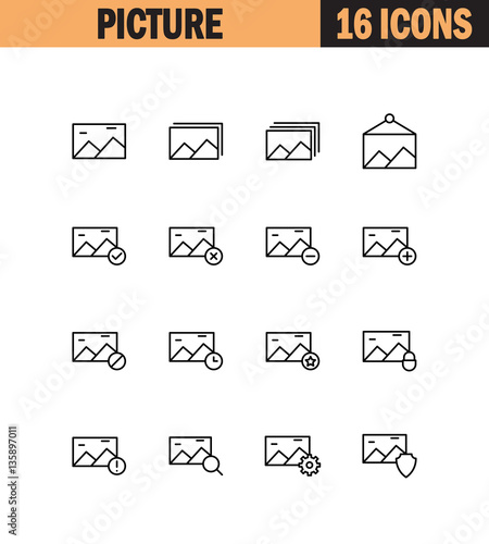 Picture icon set